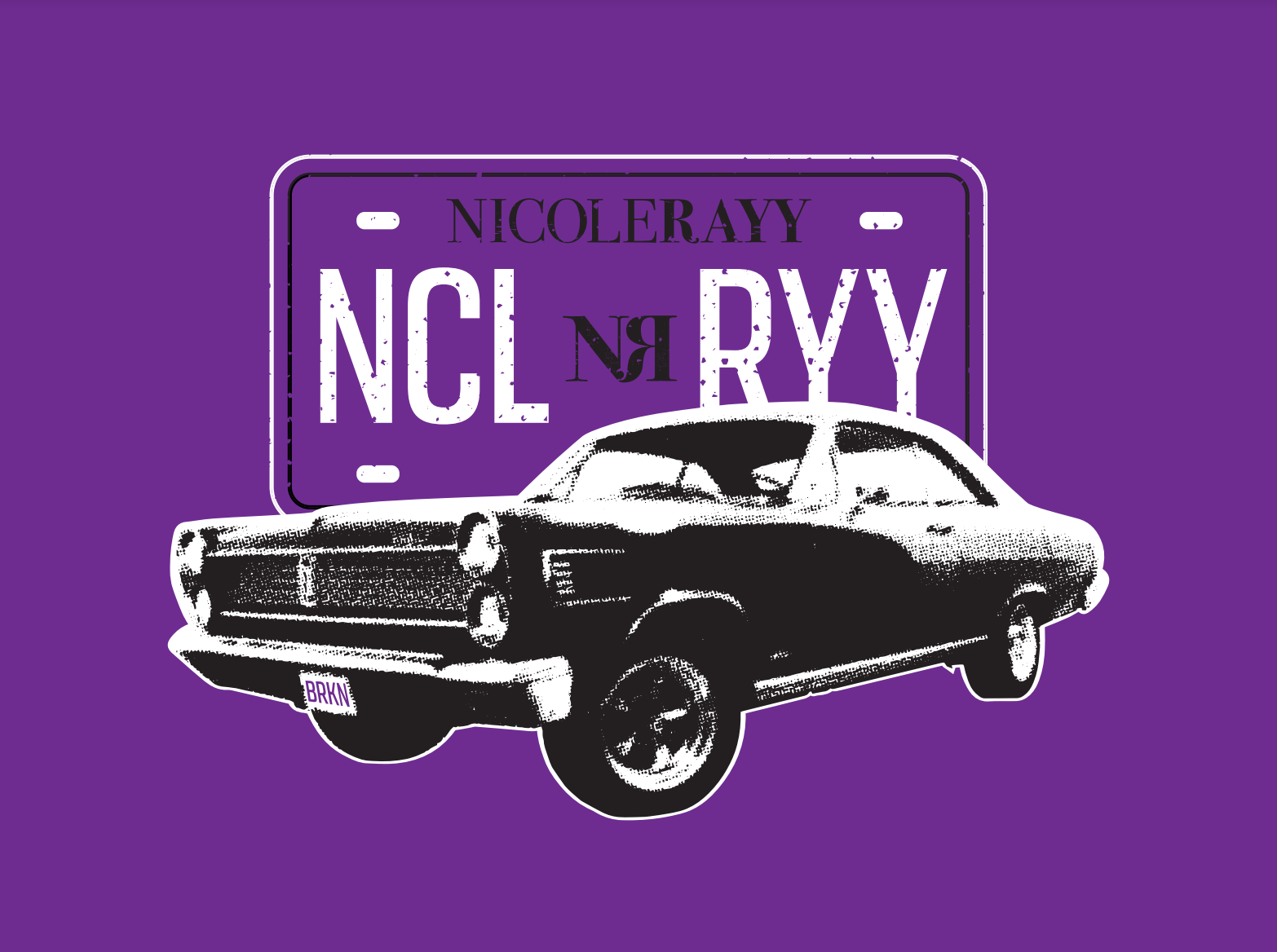 Nicole Rayy Vintage Tee - Purple