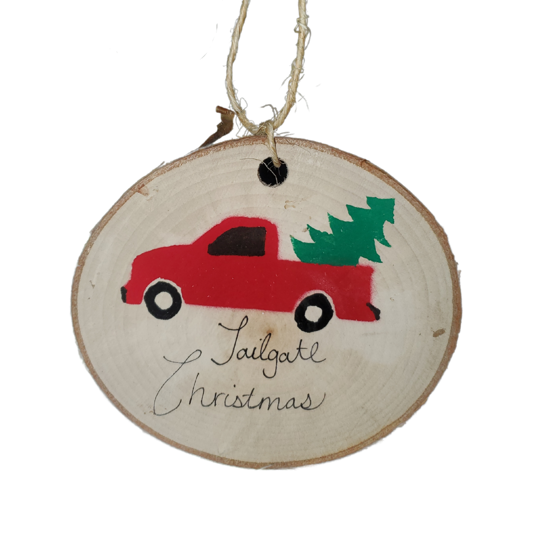 Tailgate Christmas Ornament (Red)